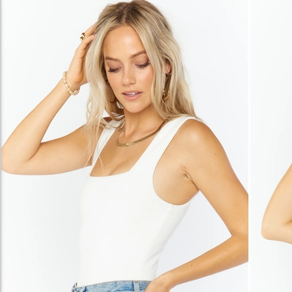 SHOW ME YOUR MUMU Dory Bodysuit in White. Size Medium - Picture 5 of 12